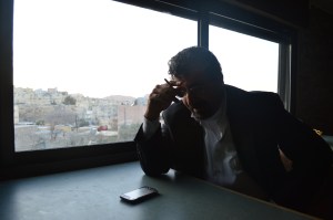 Nadir. After one too many questions. 